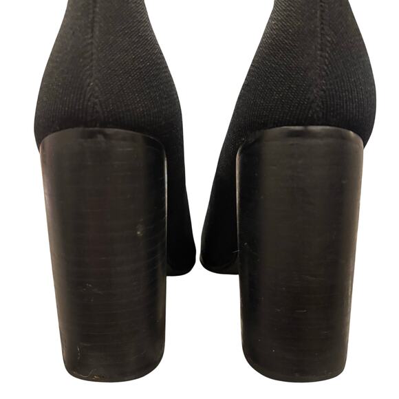 Sol Sana Dannii bootie, Black sock bootie w/block heel, EU size 40,US size 9-9.5 - Picture 3 of 10